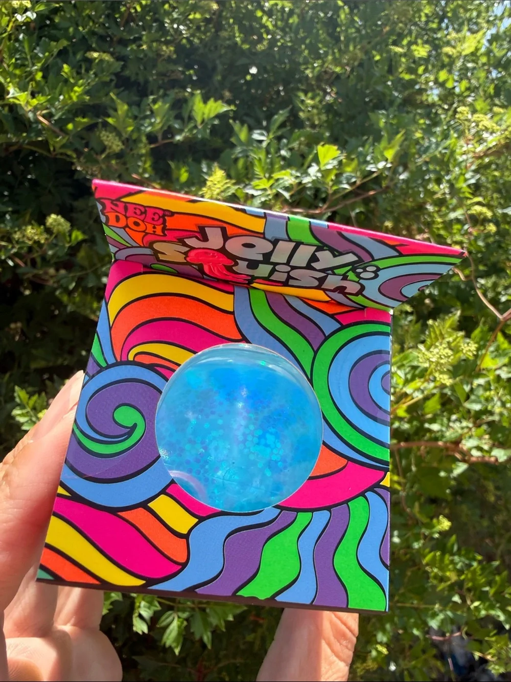 Needoh Jelly Squish Kids Blue Jellyfish Squishy